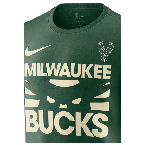 Nike Ανδρική κοντομάνικη μπλούζα Milwaukee Bucks Courtside Allegiance Tee